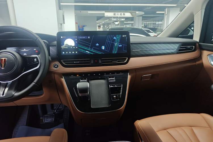Used Hongqi HQ9 PHEV 2024 2.0T Four-Wheel Drive Business Edition Audio And AC Panel