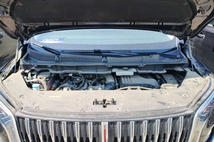 Used Hongqi HQ9 PHEV 2024 2.0T Four-Wheel Drive Business Edition Engine Bay