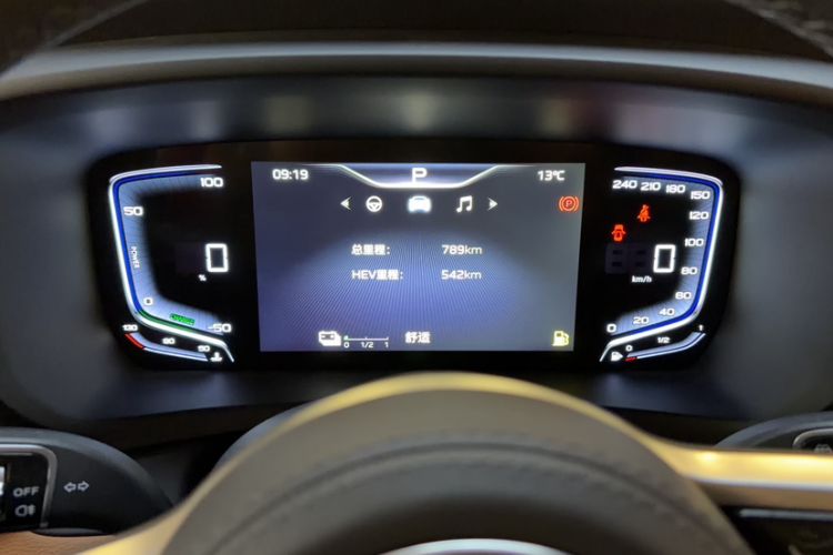 Used Hongqi HQ9 PHEV 2024 2.0T Four-Wheel Drive Business Edition Odometer Close Up