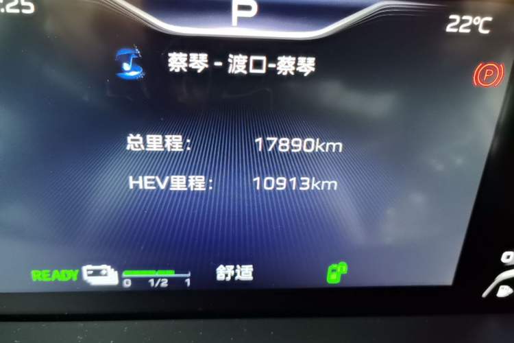 Used Hongqi HQ9 PHEV 2024 2.0T Four-Wheel Drive Luxury Edition Odometer Close Up