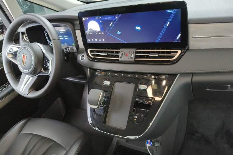 Used Hongqi HQ9 PHEV 2024 2.0T Four-Wheel Drive Business Edition Audio And AC Panel
