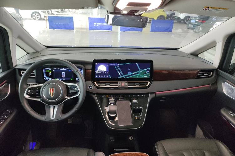 Used Hongqi HQ9 PHEV 2024 2.0T Four-Wheel Drive Luxury Edition Center Console