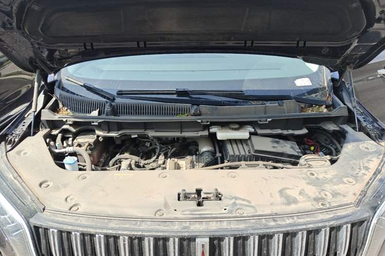 Used Hongqi HQ9 PHEV 2024 2.0T Four-Wheel Drive Business Edition Engine Bay