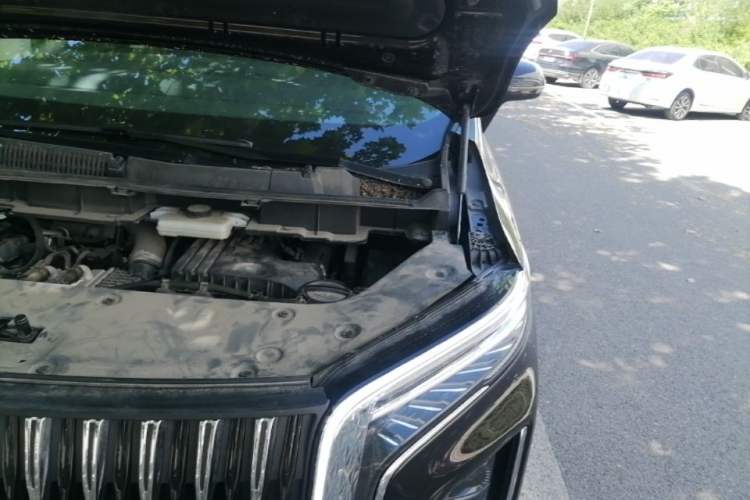 Used Hongqi HQ9 PHEV 2024 2.0T Four-Wheel Drive Business Edition Engine Bay Left