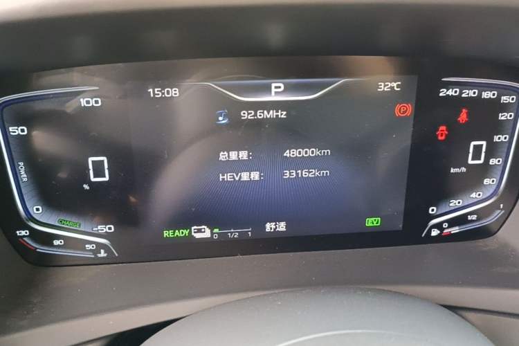 Used Hongqi HQ9 PHEV 2024 2.0T Four-Wheel Drive Luxury Edition Odometer Close Up