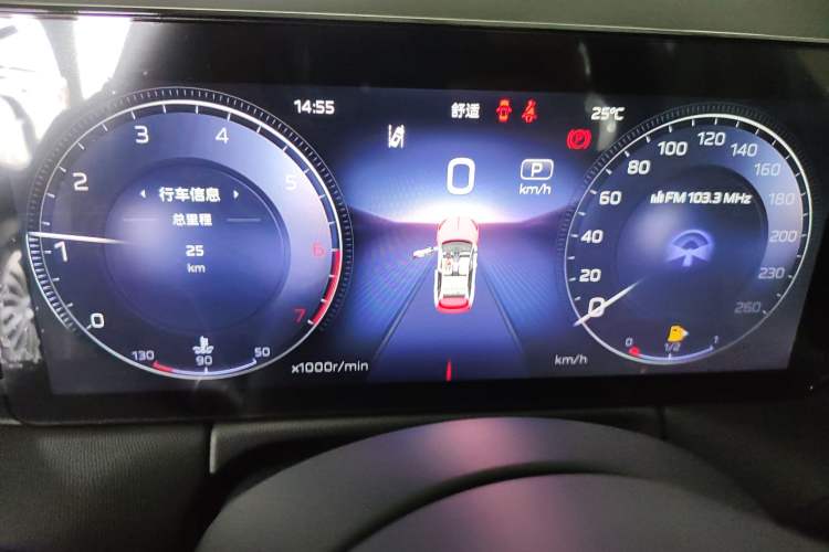 Used Hongqi HS3 2023 2.0T Two-Wheel Drive Available Version Instrument Cluster