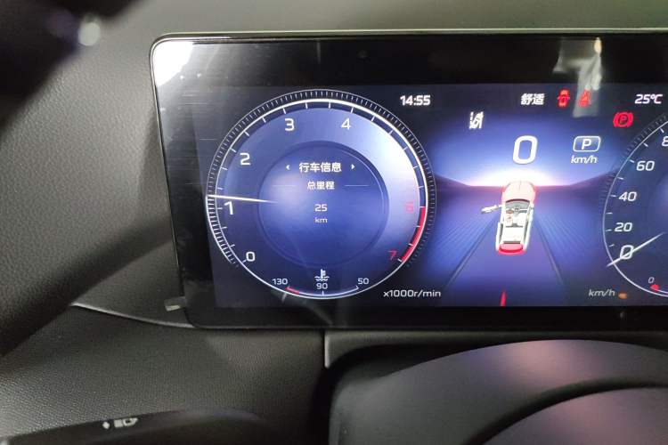 Used Hongqi HS3 2023 2.0T Two-Wheel Drive Available Version Odometer Close Up