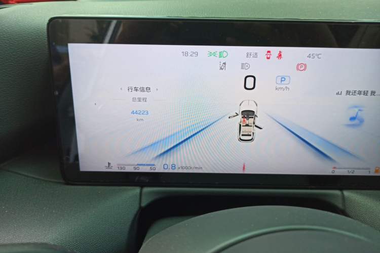 Used Hongqi HS3 2023 2.0T All-Wheel-Drive Youwei Version Odometer Close Up