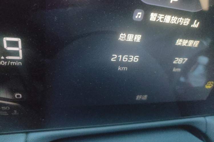 Used Hongqi HS3 2024 1.5T Zhiwei Edition Odometer Close Up