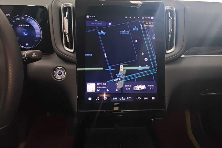 Used Hongqi HS3 PHEV 2024 PHEV 115km Jingwei Edition Audio And AC Panel