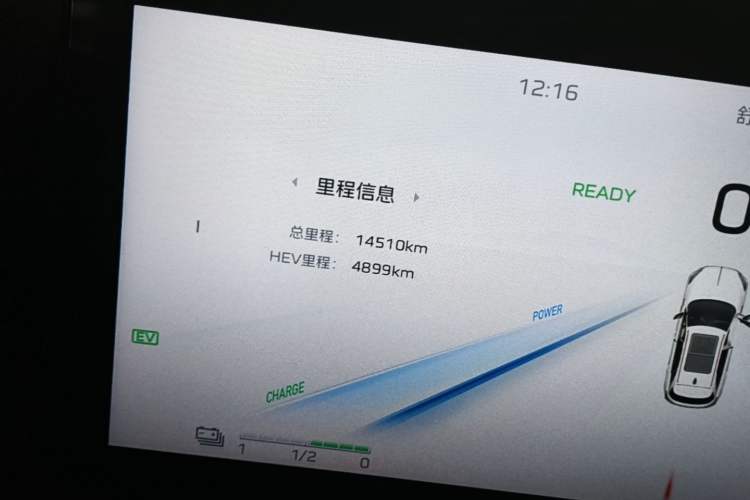Used Hongqi HS3 PHEV 2024 PHEV 115km Jingwei Edition Odometer Close Up