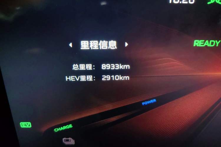 Used Hongqi HS3 PHEV 2025 Model 125km Jingwei PLUS 2 Millionth Anniversary Edition Odometer Close Up