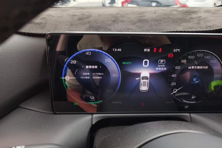 Used Hongqi HS3 PHEV 2025 Model 125km Jingwei PLUS 2 Millionth Anniversary Edition Odometer Close Up