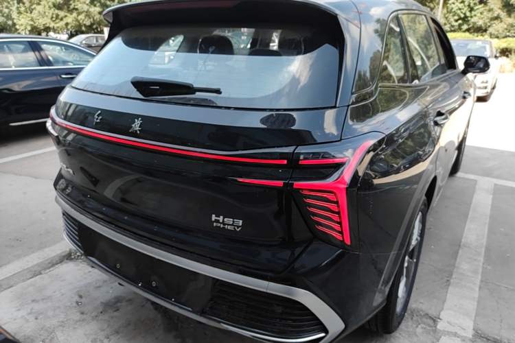 Used Hongqi HS3 PHEV 2025 Model 125km Jingwei 2 Millionth Anniversary Edition Rear Right 45 Deg