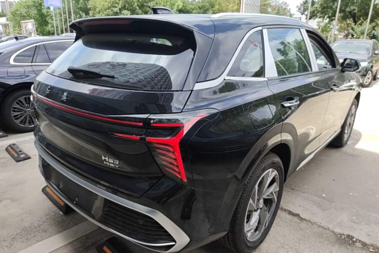 Used Hongqi HS3 PHEV 2025 Model 125km Jingwei 2 Millionth Anniversary Edition Rear Right 45 Deg