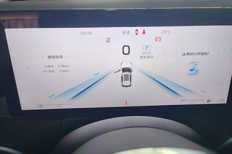 Used Hongqi HS3 PHEV 2025 Model PHEV 117km Jingwei PLUS Edition Instrument Cluster