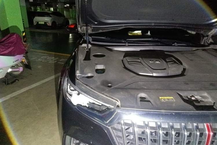 Used Hongqi HS5 2019 2.0T Smart Connect Flagship All-Wheel-Drive Version Engine Bay Right