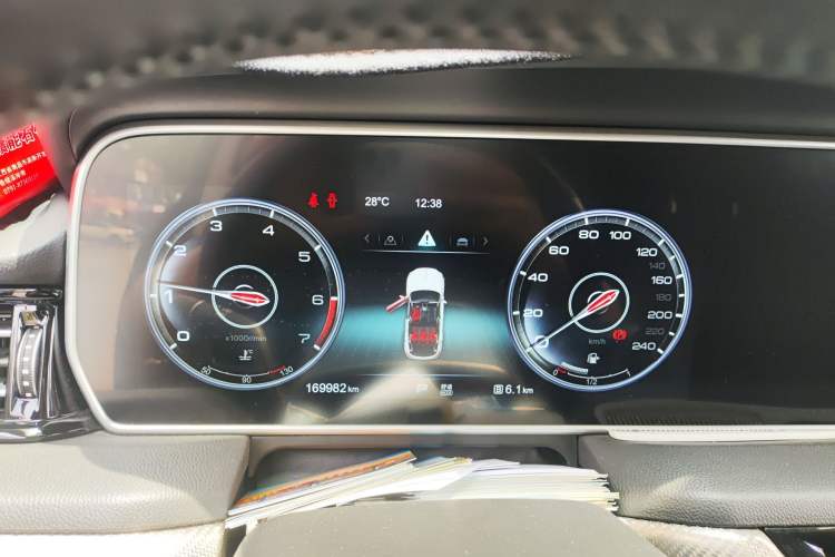 Used Hongqi HS5 2019 2.0T Smart Connect Flagship All-Wheel-Drive Version Instrument Cluster