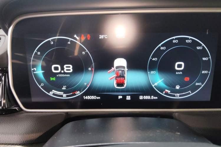 Used Hongqi HS5 2019 2.0T Smart Connect Flagship All-Wheel-Drive Version Instrument Cluster