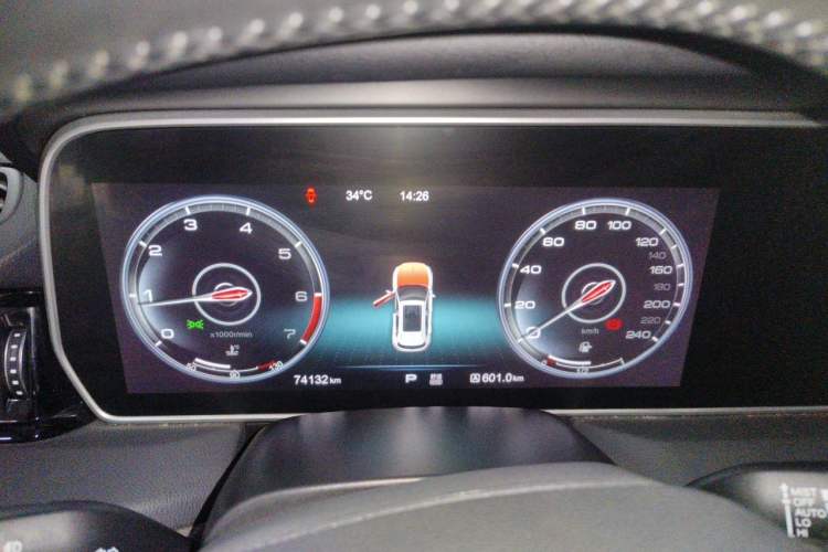 Used Hongqi HS5 2019 2.0T Smart Connect Flagship All-Wheel-Drive Version Instrument Cluster