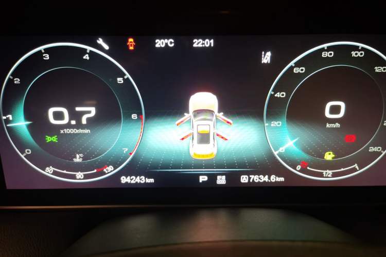 Used Hongqi HS5 2019 2.0T Smart Connect Flagship Edition Instrument Cluster