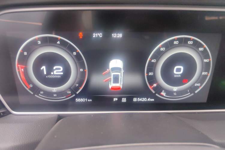 Used Hongqi HS5 2019 2.0T Smart Connect Flagship Edition Instrument Cluster