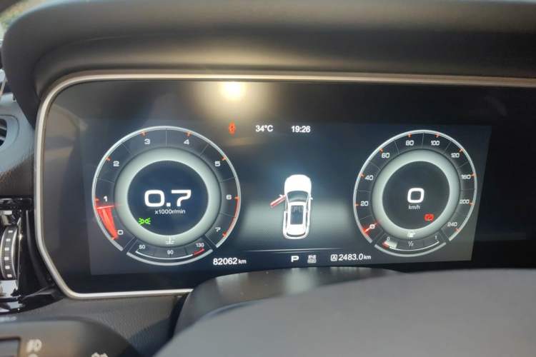 Used Hongqi HS5 2019 2.0T Smart Connect Flagship All-Wheel-Drive Version Instrument Cluster