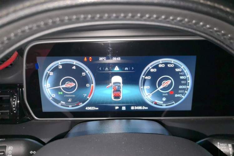 Used Hongqi HS5 2019 2.0T Smart Connect Flagship Edition Instrument Cluster