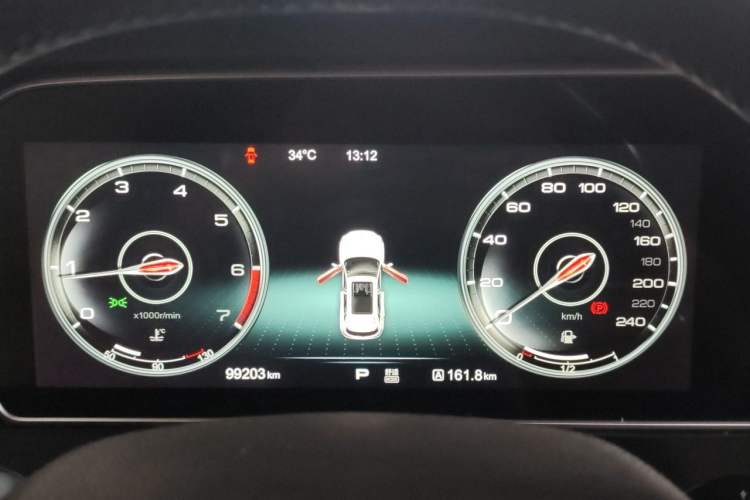 Used Hongqi HS5 2019 2.0T Smart Connect Flagship All-Wheel-Drive Version Instrument Cluster