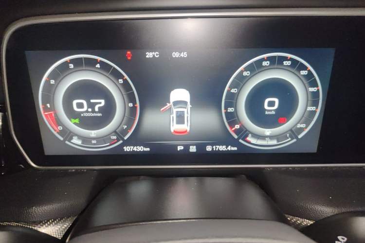 Used Hongqi HS5 2019 2.0T Smart Connect Flagship All-Wheel-Drive Version Instrument Cluster