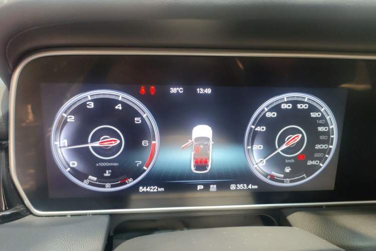 Used Hongqi HS5 2019 2.0T Smart Connect Flagship Edition Instrument Cluster