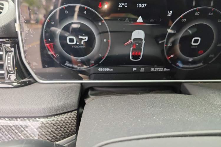 Used Hongqi HS5 2019 2.0T Smart Connect Flagship All-Wheel-Drive Version Odometer Close Up