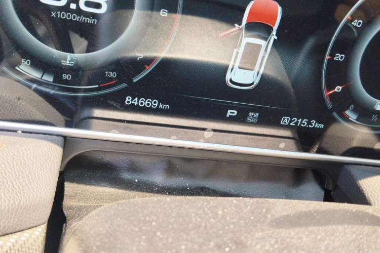 Used Hongqi HS5 2019 2.0T Smart Connect Flagship All-Wheel-Drive Version Odometer Close Up