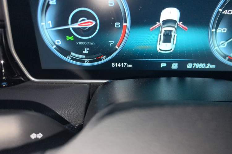 Used Hongqi HS5 2019 2.0T Smart Connect Flagship Edition Odometer Close Up