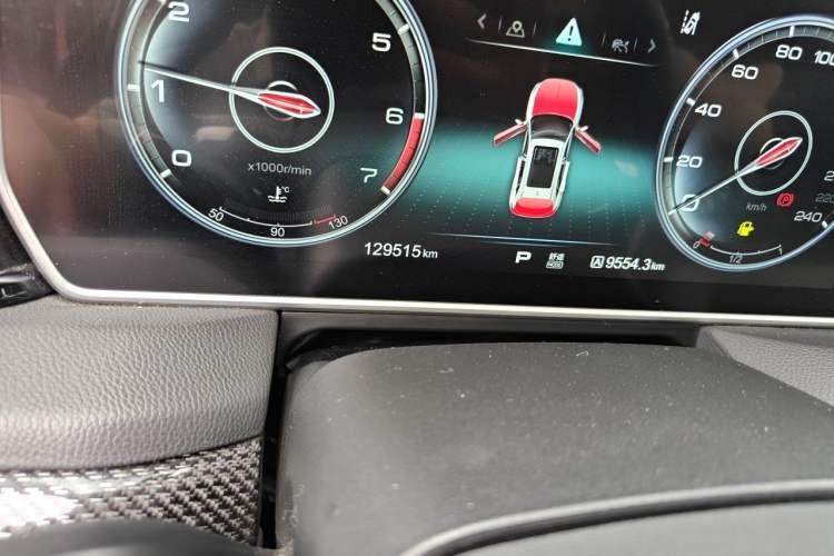 Used Hongqi HS5 2019 2.0T Smart Connect Flagship Edition Odometer Close Up