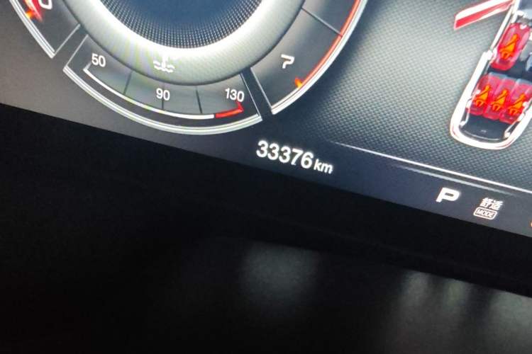Used Hongqi HS5 2019 2.0T Smart Connect Flagship Edition Odometer Close Up