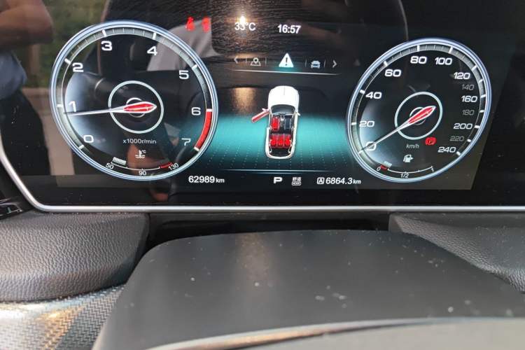 Used Hongqi HS5 2019 2.0T Smart Connect Flagship All-Wheel-Drive Version Odometer Close Up