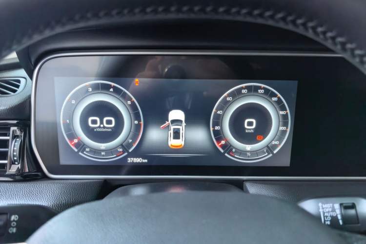 Used Hongqi HS5 2019 2.0T Smart Connect Flagship Edition Odometer Close Up
