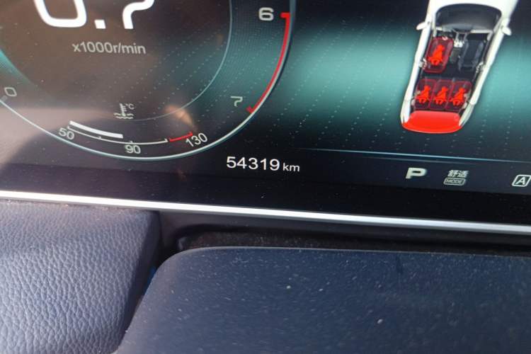 Used Hongqi HS5 2019 2.0T Smart Connect Flagship Edition Odometer Close Up
