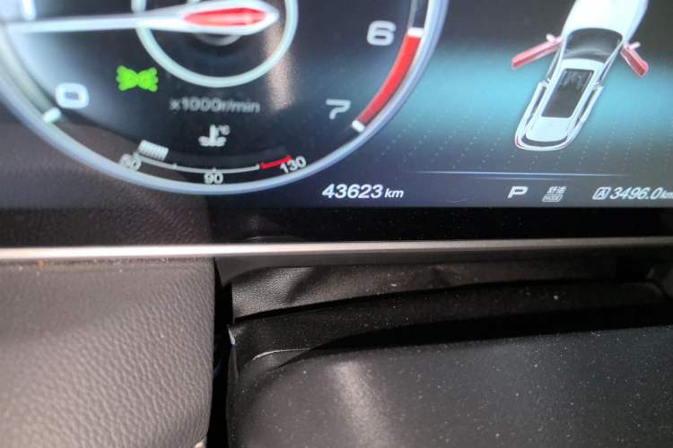 Used Hongqi HS5 2019 2.0T Smart Connect Flagship Edition Odometer Close Up