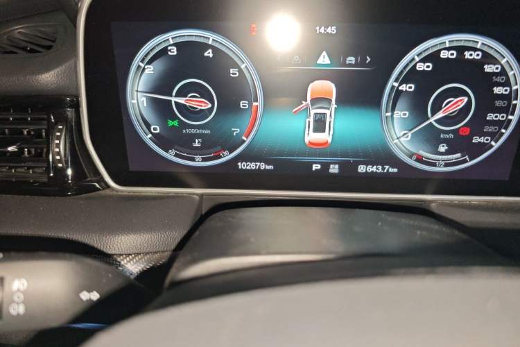 Used Hongqi HS5 2019 2.0T Smart Connect Flagship Edition Odometer Close Up