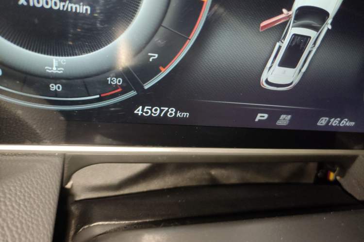 Used Hongqi HS5 2019 2.0T Smart Connect Flagship Edition Odometer Close Up