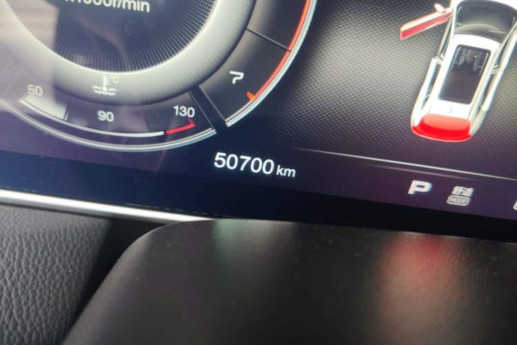 Used Hongqi HS5 2019 2.0T Smart Connect Flagship All-Wheel-Drive Version Odometer Close Up