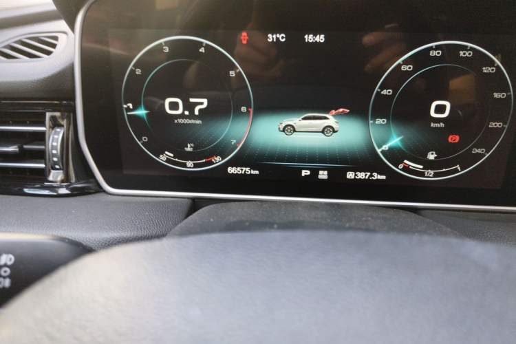 Used Hongqi HS5 2019 2.0T Smart Connect Flagship All-Wheel-Drive Version Odometer Close Up