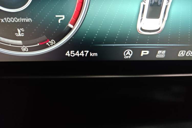 Used Hongqi HS5 2019 2.0T Smart Connect Flagship Edition Odometer Close Up