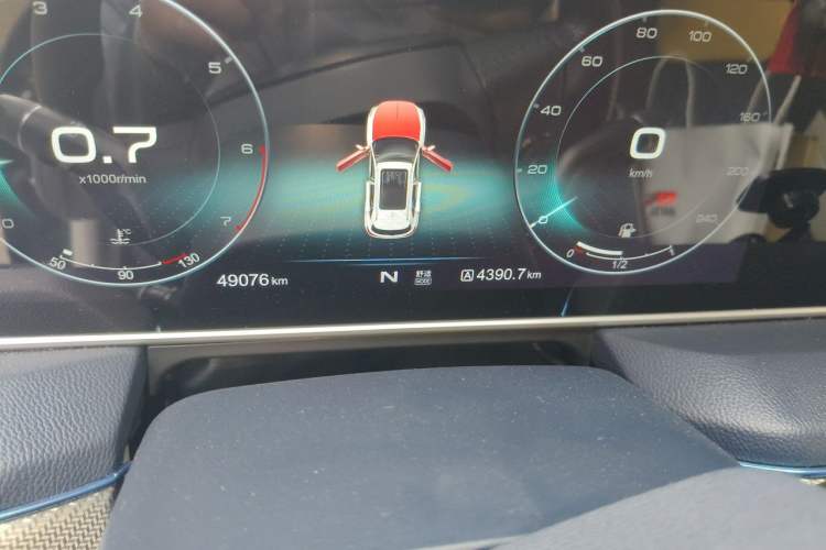 Used Hongqi HS5 2019 2.0T Smart Connect Flagship Edition Odometer Close Up