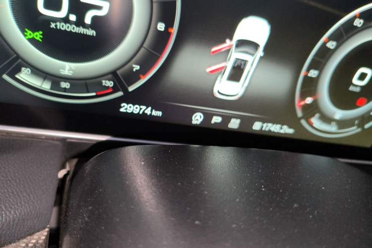 Used Hongqi HS5 2019 2.0T Smart Connect Flagship Edition Odometer Close Up