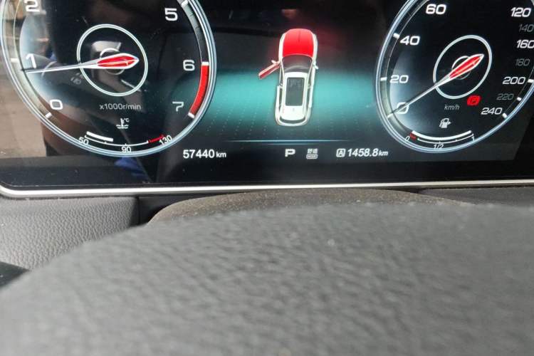 Used Hongqi HS5 2019 2.0T Smart Connect Flagship Edition Odometer Close Up