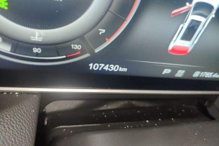 Used Hongqi HS5 2019 2.0T Smart Connect Flagship All-Wheel-Drive Version Odometer Close Up