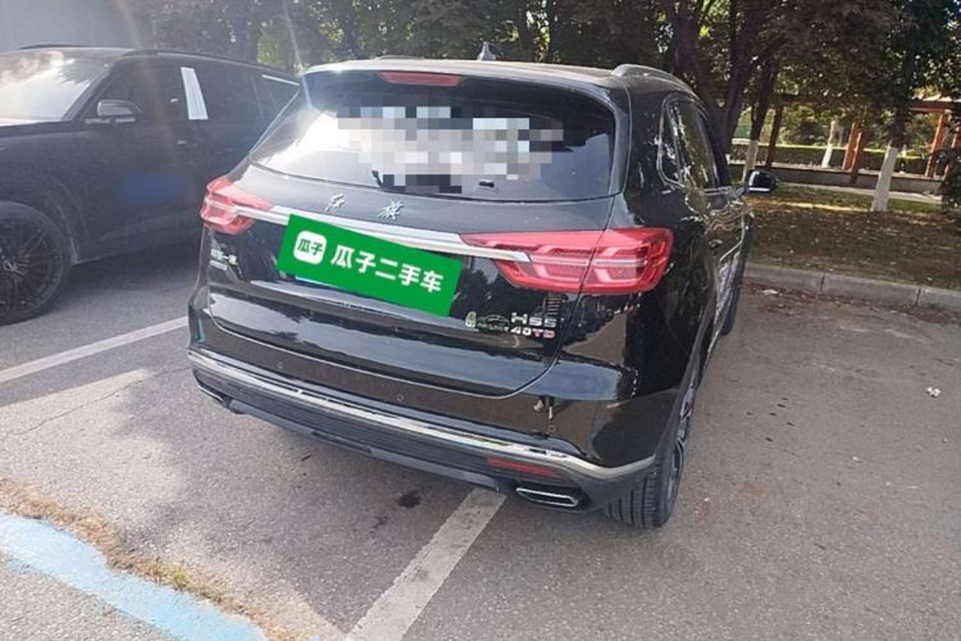 Used Hongqi HS5 2019 2.0T Smart Connect Flagship All-Wheel-Drive Version Rear Right 45 Deg